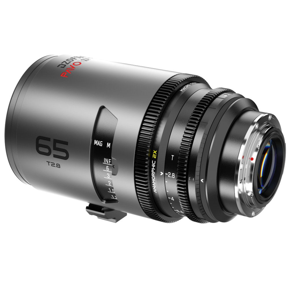 DZOFilm Pavo 2x anamorphotisches Prime-Makroobjektiv 65mm T2.8 – neutrale Beschichtung – PL- und EF-Anschluss (Meter)