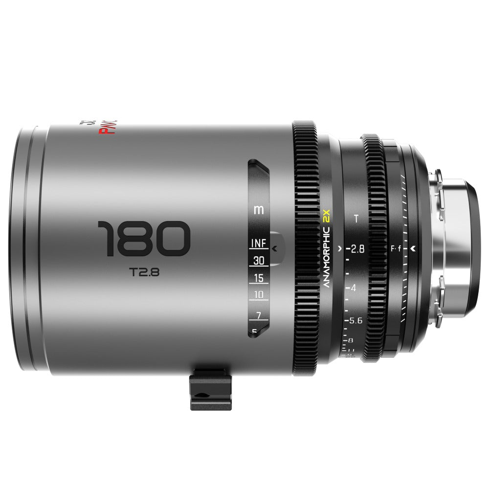 DZOFilm Pavo 2x anamorphes Prime 180mm T2.8 - Neutrale Beschichtung - PL & EF Mount (Meter)