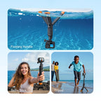 Telesin Unterwasser Selfie-Stick Stativ mit Fernbedienung für GoPro