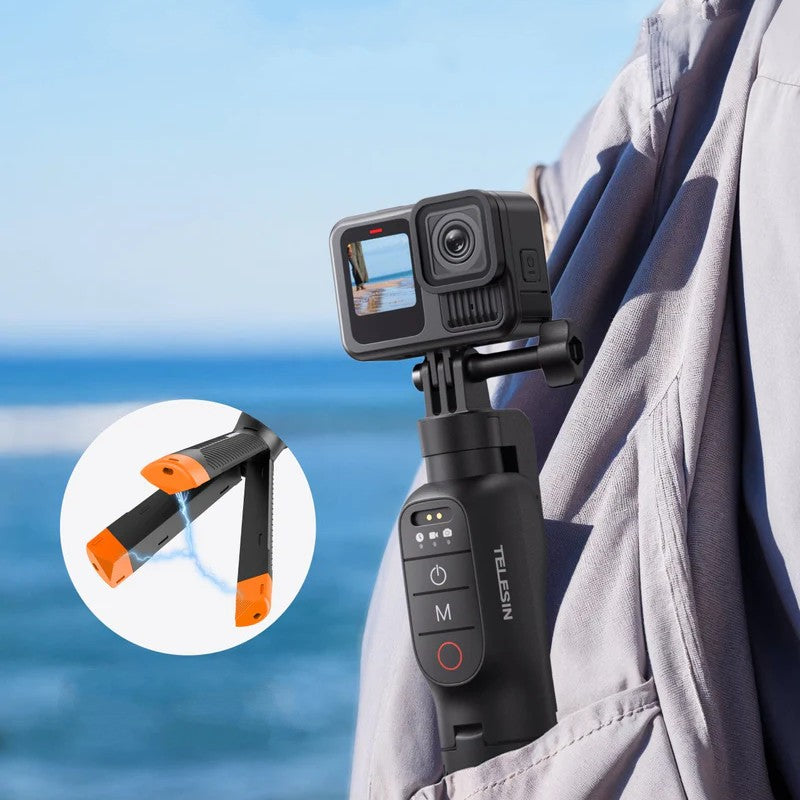 Telesin Unterwasser Selfie-Stick Stativ mit Fernbedienung für GoPro