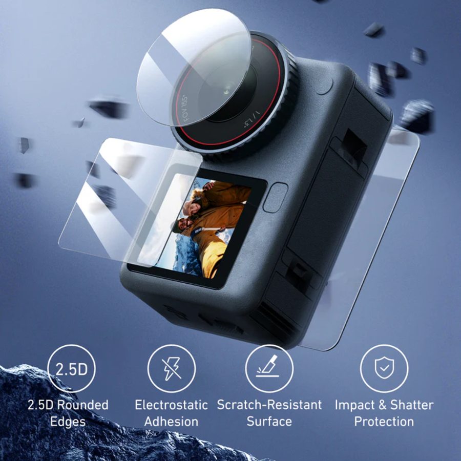 Telesin Displayschutz für DJI Osmo Action 6 - 1 Set