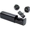 Ulanzi A21 Drahtloses Mikrofon-Set mit Tasche und USB-C-Anschluss – Schwarz