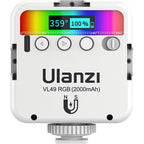 Ulanzi VL49 RGB Mehrfarben-LED-Videoleuchte – Weiß