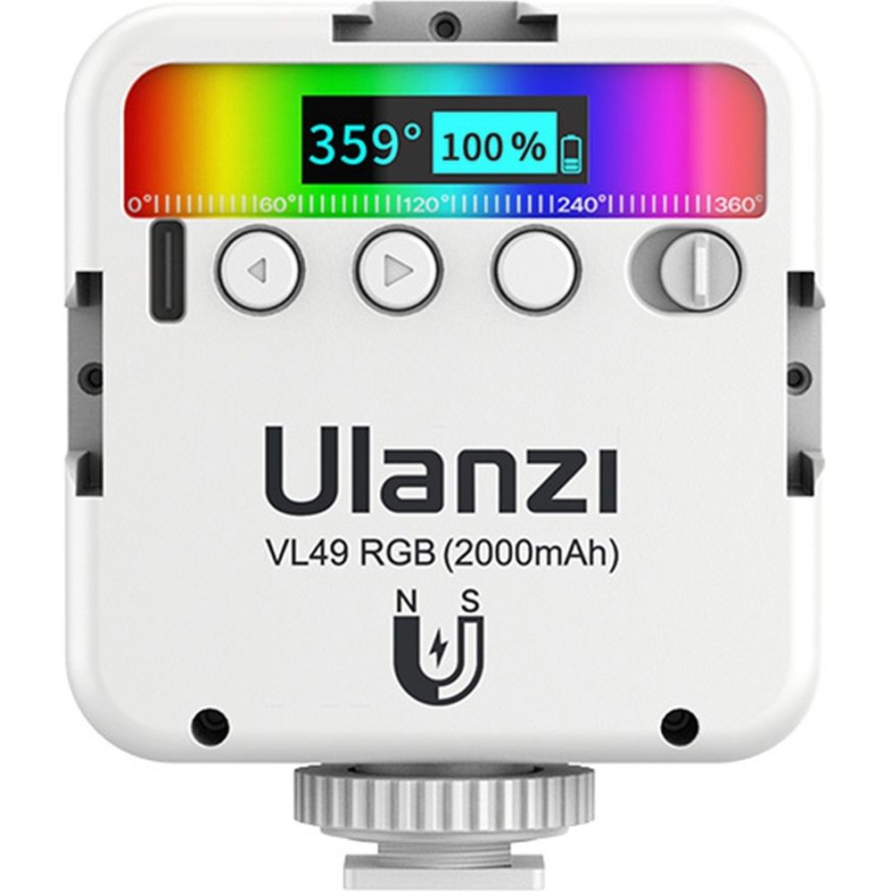 Ulanzi VL49 RGB Mehrfarben-LED-Videoleuchte – Weiß