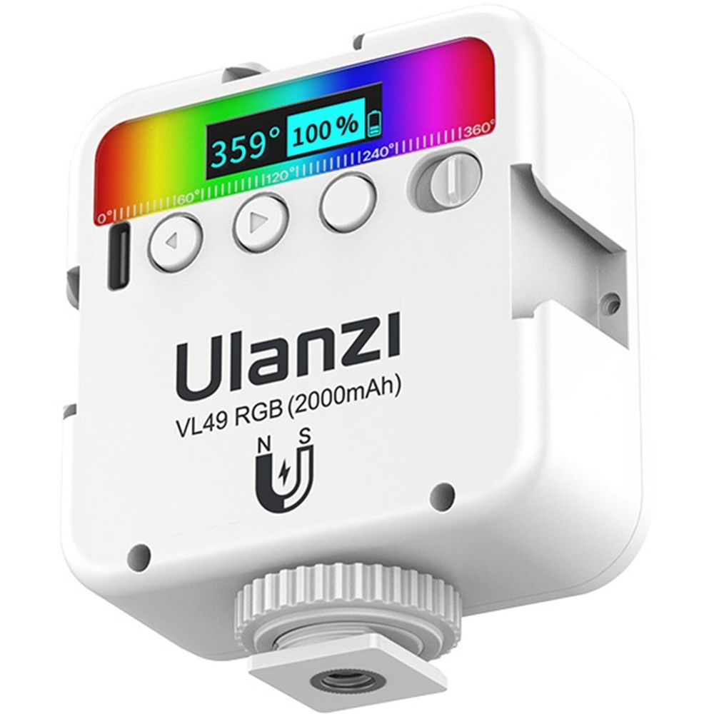 Ulanzi VL49 RGB Mehrfarben-LED-Videoleuchte – Weiß