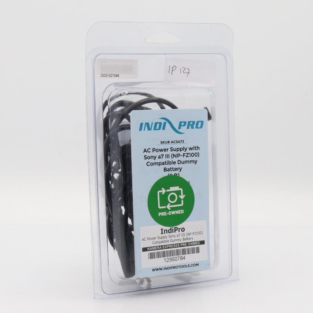 IndiPro AC Power Supply Sony a7 III (NP-FZ100) Compatible Dummy Battery gebraucht