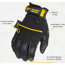 Dirty Rigger Leather Griff 3.0 Handschuh, Vollfingerhandschuh L
