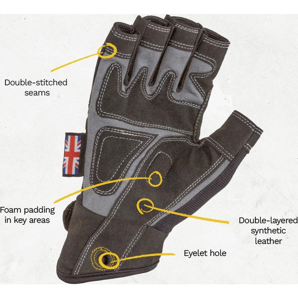 Dirty Rigger Comfort Fit Riggerhandschuh, fingerlos (V1.6) S