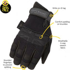Dirty Rigger Comfort Fit Riggerhandschuh, Black Edition XXL