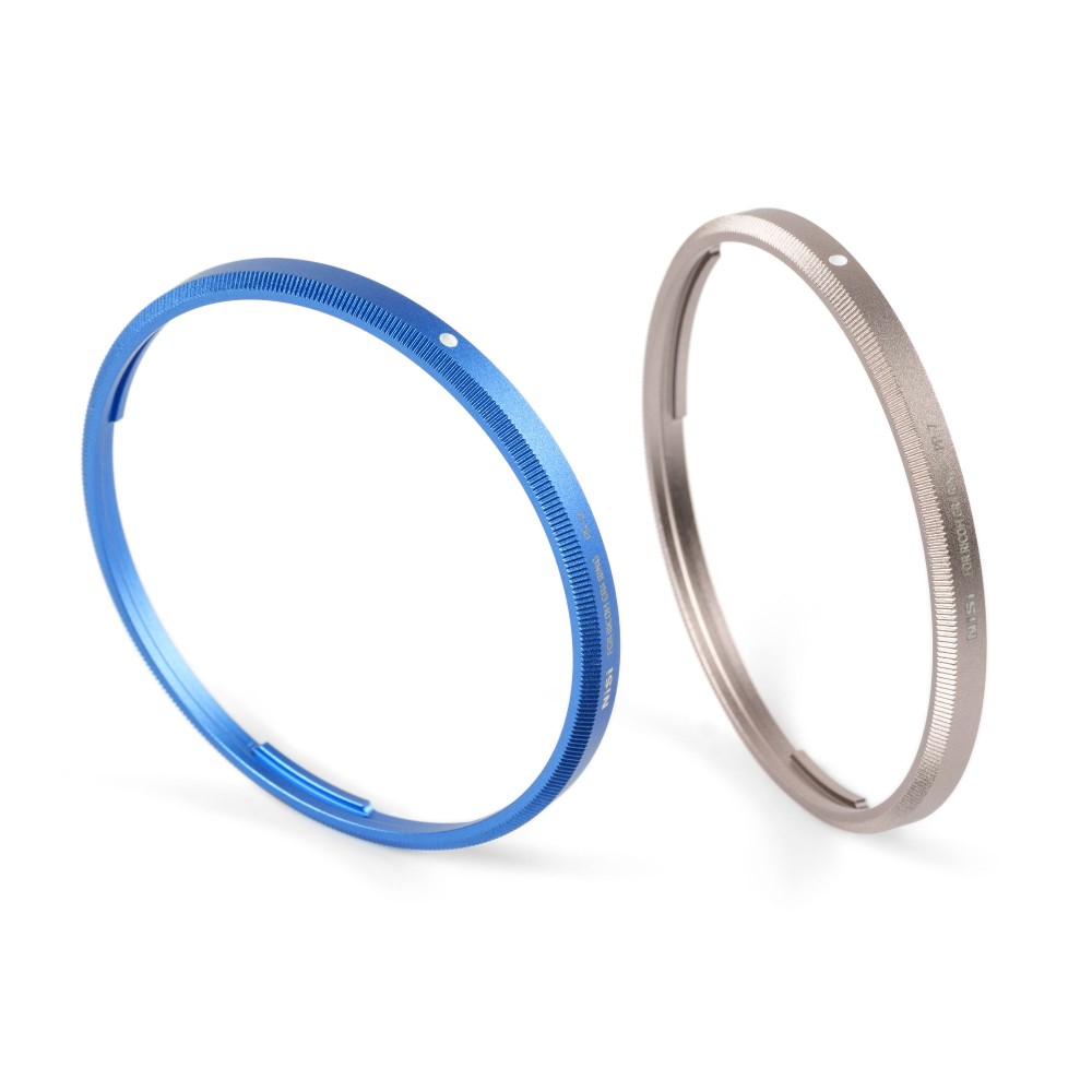 NiSi RING Cap Kit für Ricoh GR4 1x Royal Blue, 1x Titanium Grey