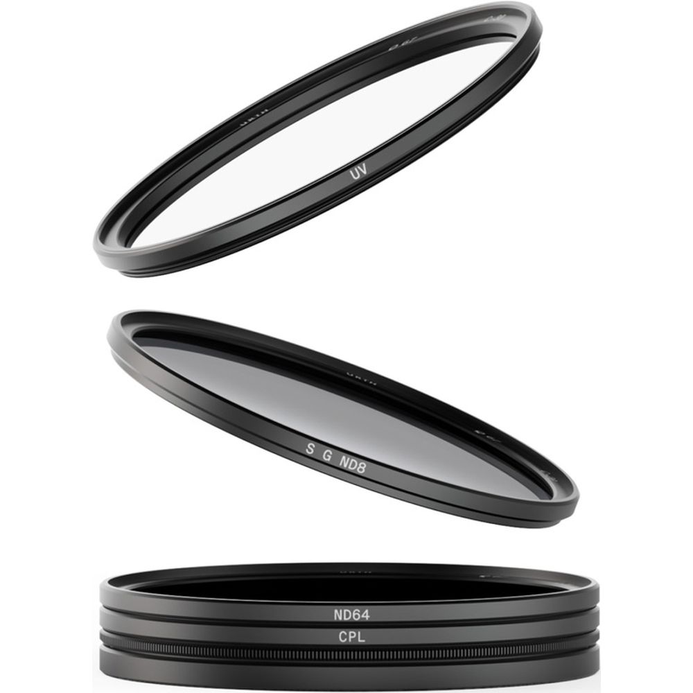 Urth 49mm Magnetisches Landschaftsfilter-Set Plus+ (UV, CPL, SGND8, ND64)