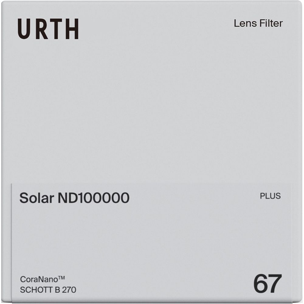 Urth 95mm Solar ND100000 (16.6 Stop) Filter Plus+