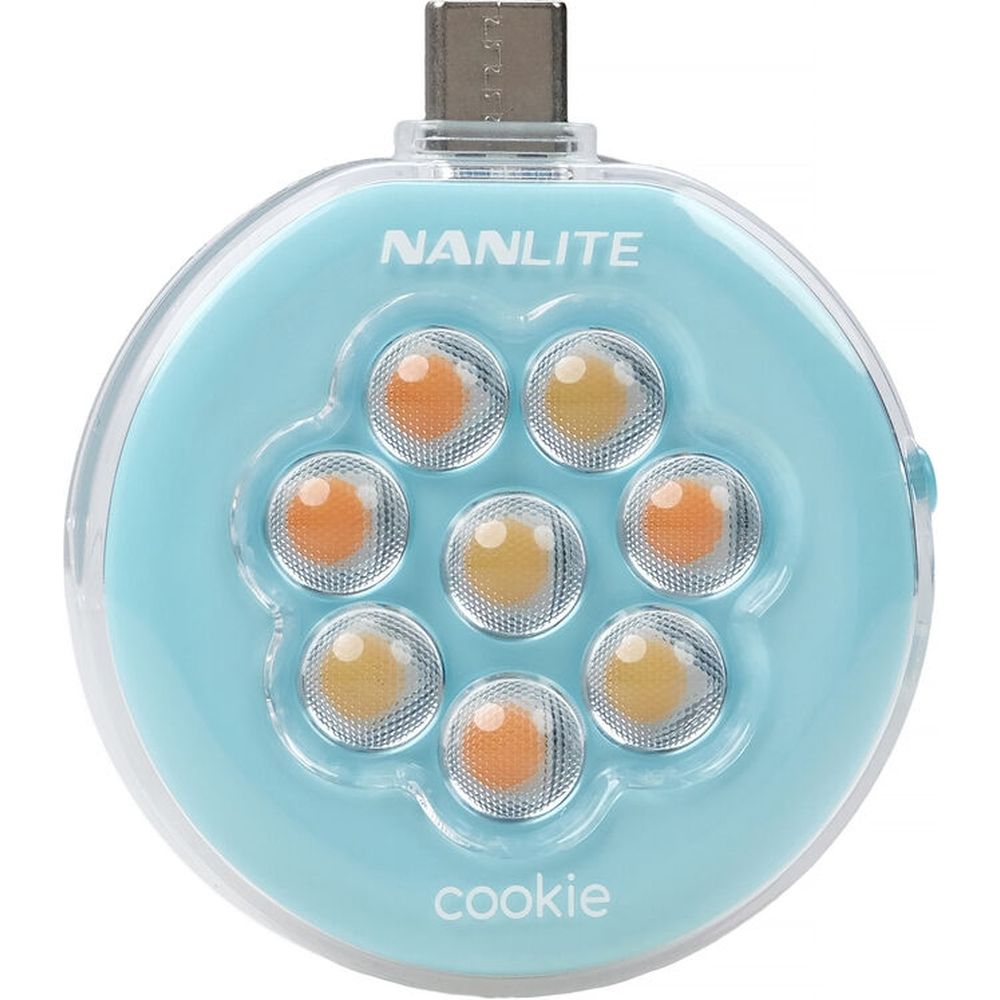 Nanlite Cookie LED Mini-Licht (cyanblau)