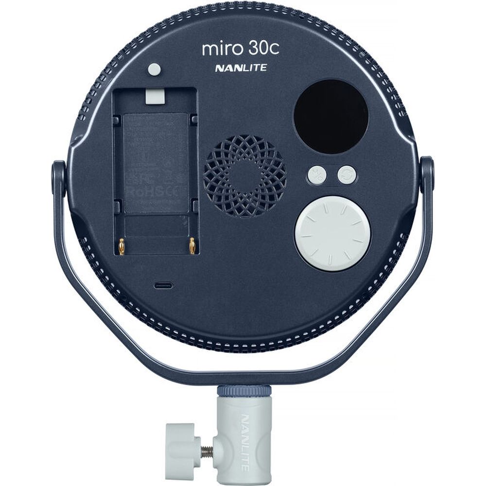 Nanlite Miro 30c LED-Vollfarb-Rundpanelleuchte (Mitternachtsblau)
