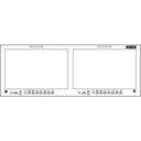 SEETEC FRM1001G Dual 10.1" 4RU Rackmount Monitor with 12G-SDI