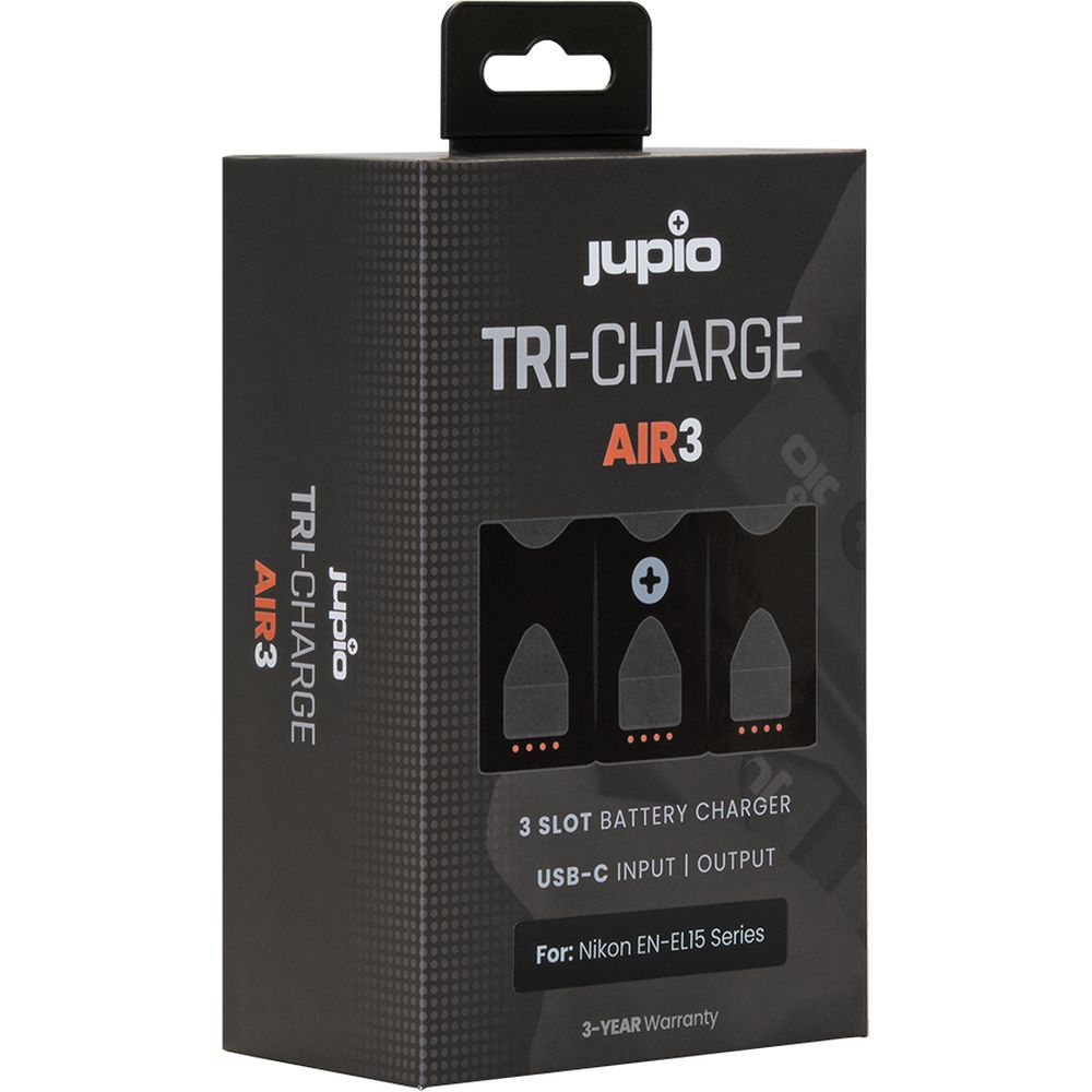 Jupio Tri-Charge AIR3 Nikon ENEL15 Serie
