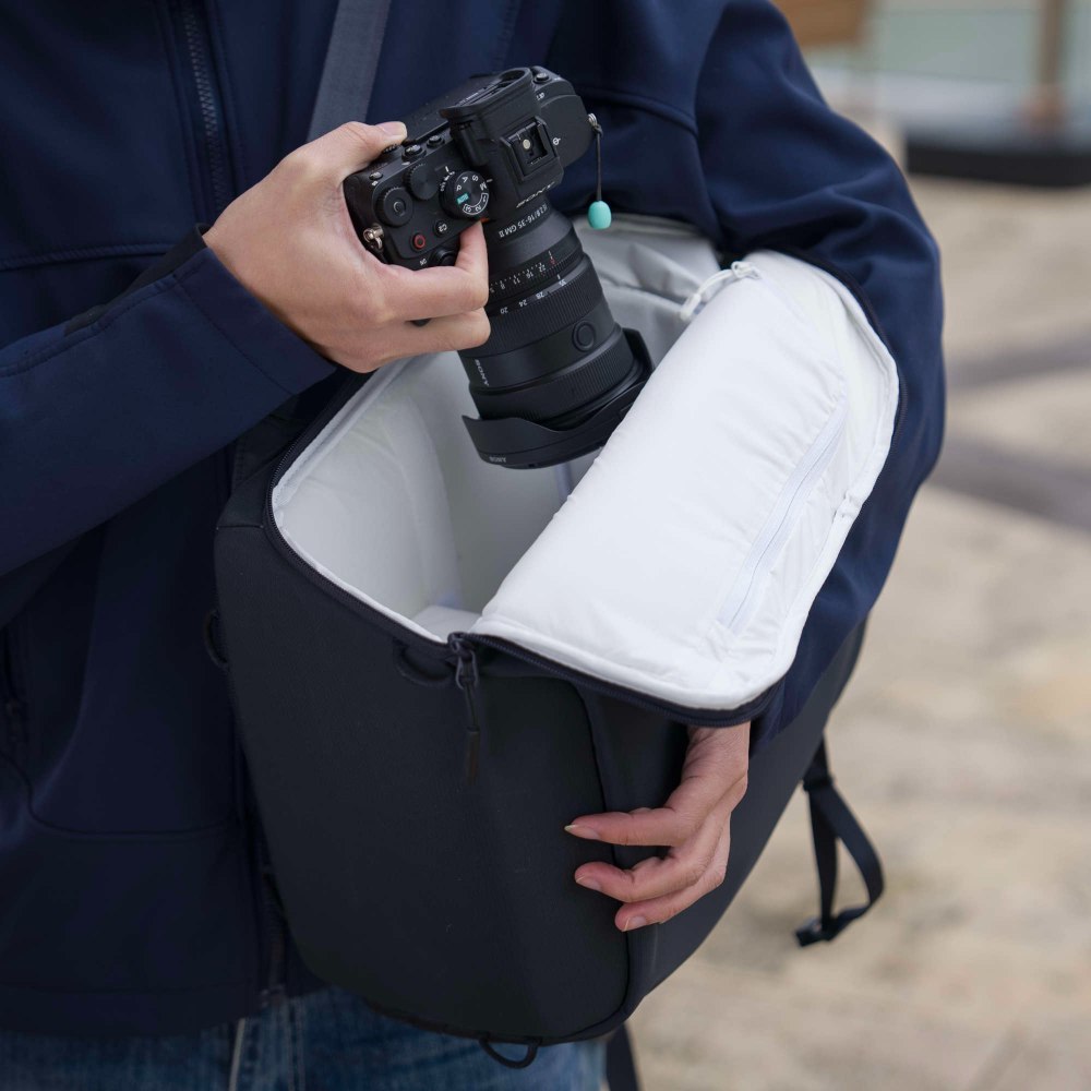 Leofoto Daily Lite Series Backpack 17L - Blau inkl. Kamera-Cube