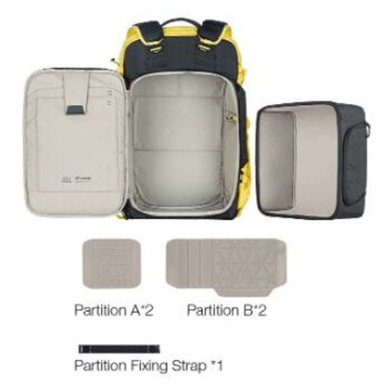 Leofoto Backup Series Backpack 35L Yellow Incl. Medium Divider