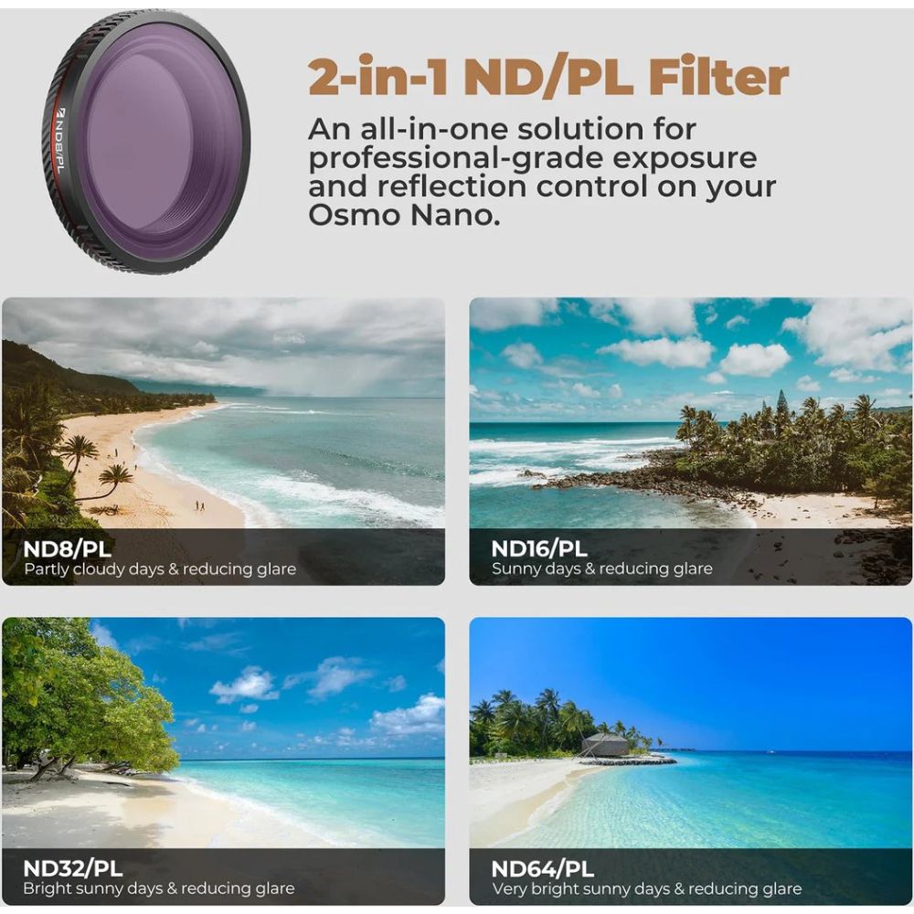 Freewell DJI Osmo Nano Filters Bright Day - 4Pack