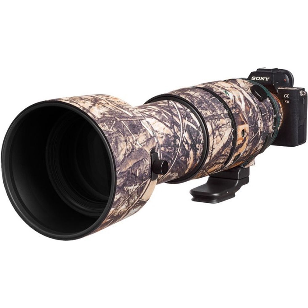 easyCover Objektivabdeckung Eiche für Sigma 60-600mm f/4.5-6.3 DG OS HSM | S (Sony E / Leica L) Waldtarnung