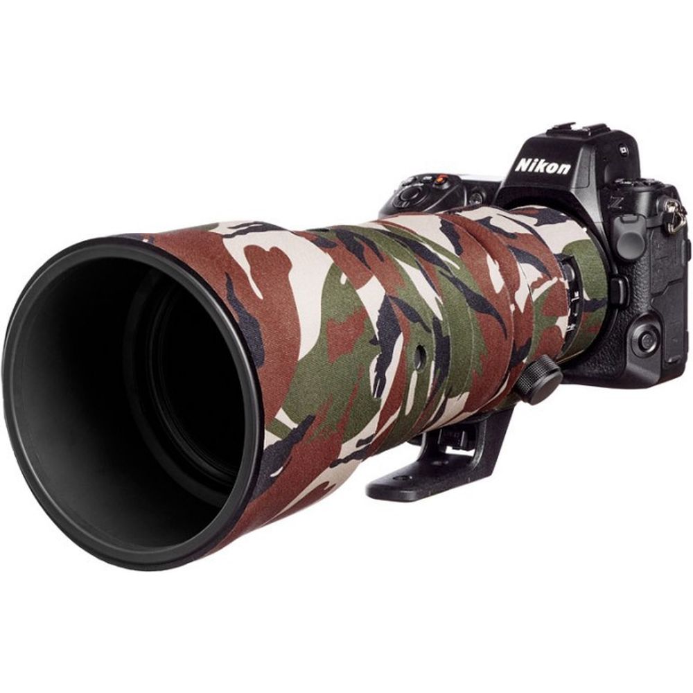 easyCover Objektivabdeckung Eiche für Nikon Z 400mm f/4.5 VR S Grün-Camouflage