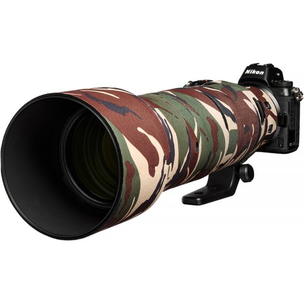easyCover Objektivabdeckung Eiche für Nikon Z 180-600mm f/5.6-6.3 VR Grün-Camouflage