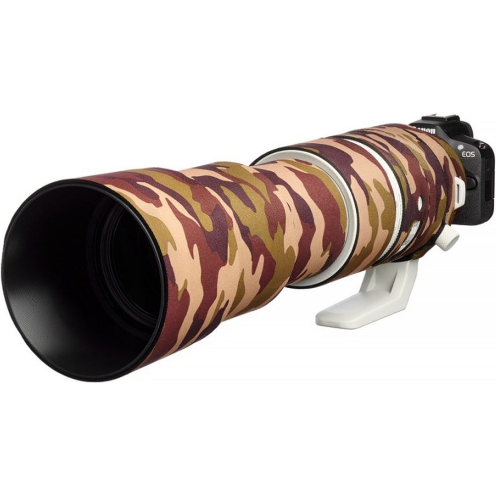 easyCover Objektivabdeckung Eiche für Canon RF 200-800mm f/6.3-9 IS USM Braune Tarnung