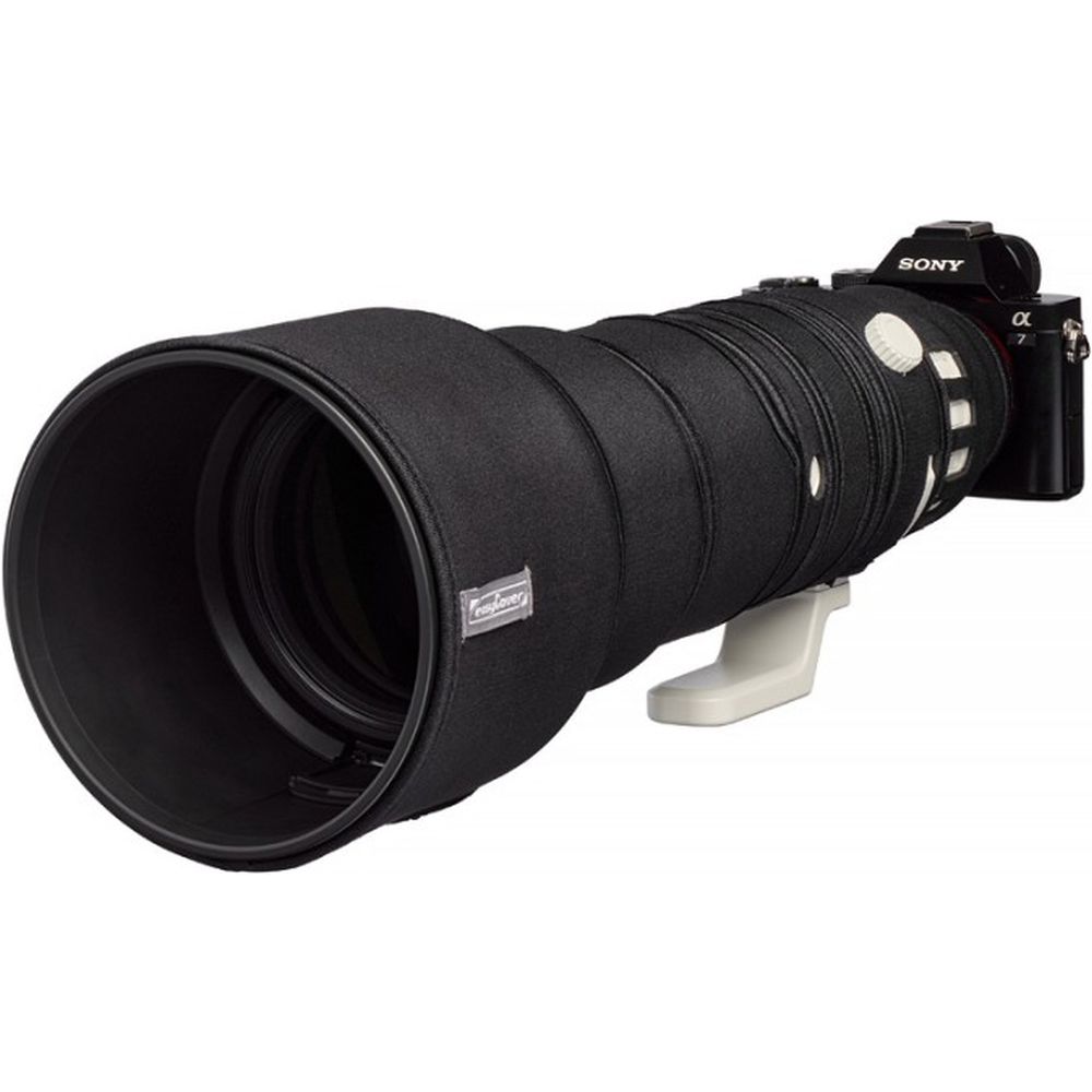 easyCover Objektivschutzhülle Eiche für Sony FE 400-800mm f/6.3-8 G OSS Schwarz