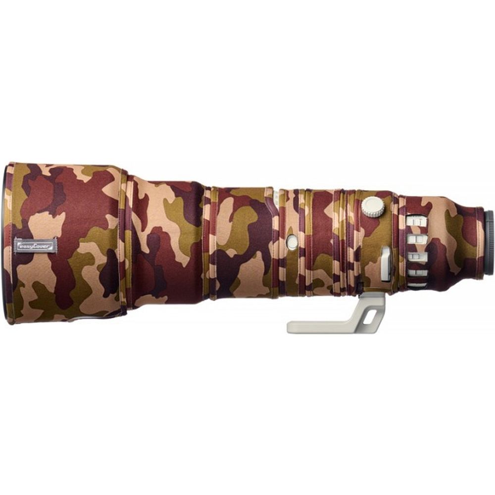easyCover Objektivabdeckung Eiche für Sony FE 400-800mm f/6.3-8 G OSS Braune Tarnung