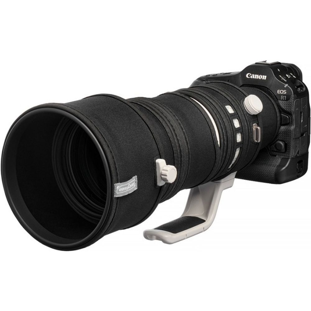 easyCover Objektivabdeckung Eiche für Canon RF 100-300mm f/2.8L IS USM Schwarz