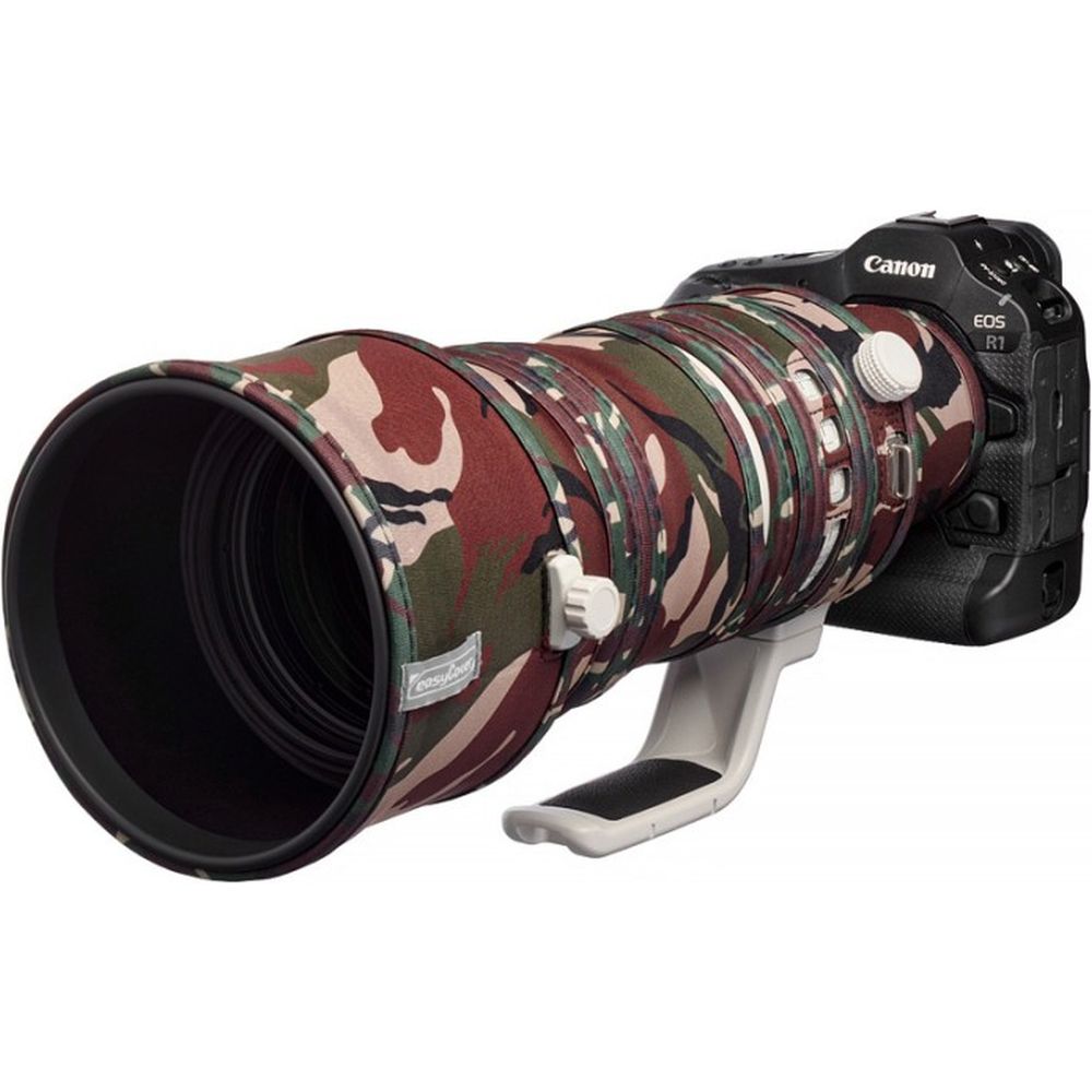 easyCover Objektivabdeckung Eiche für Canon RF 100-300mm f/2.8L IS USM, Grün-Camouflage