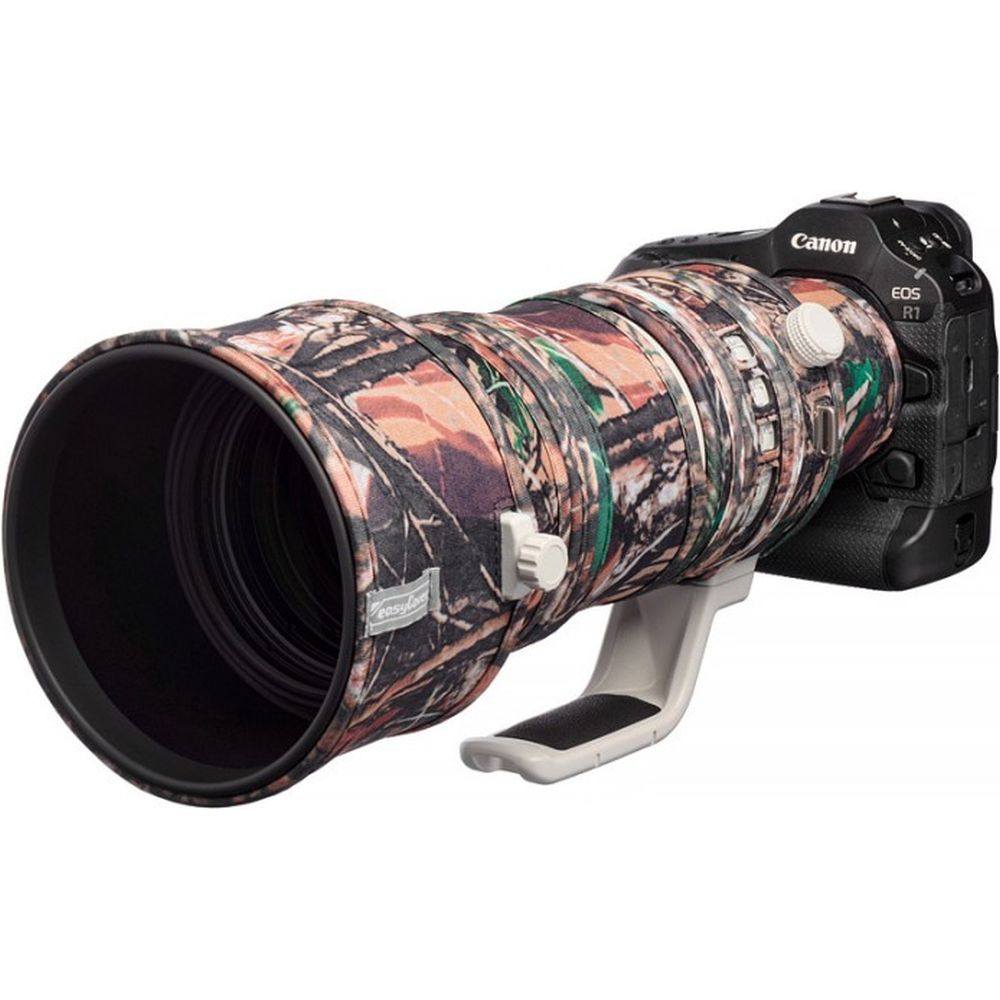 easyCover Objektivabdeckung Eiche für Canon RF 100-300mm f/2.8L IS USM Waldtarnung