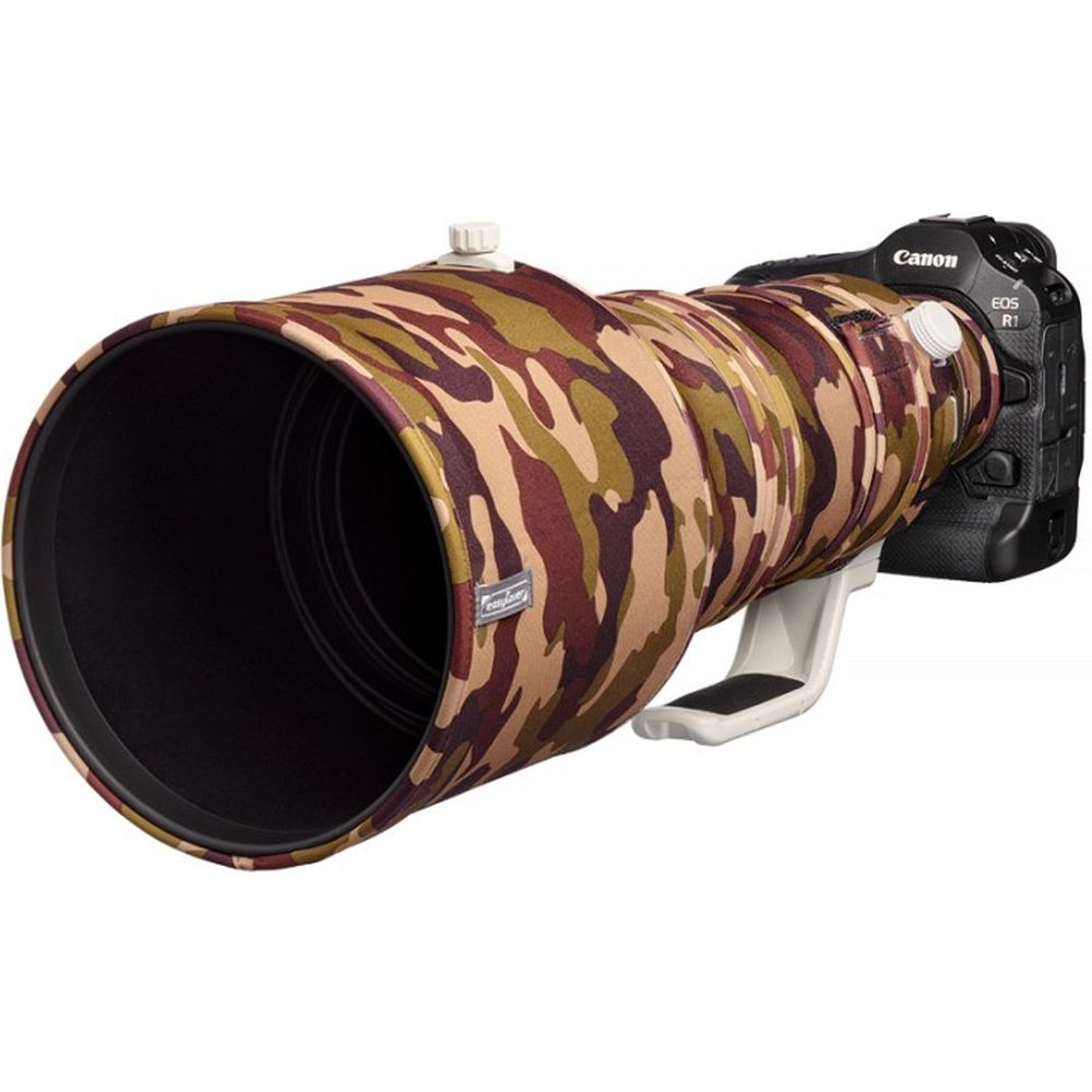 easyCover Objektivabdeckung Eiche für Canon RF 400mm f/2.8L IS USM Braune Tarnung