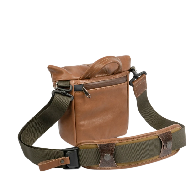 Wotancraft Pilot Travel Kamera Bag 2L – Braunes Leder