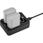 JJC Sony DCH-FZ100TC USB-C Doppel-Akkuladegerät (für Sony NP-FZ100)