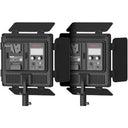 SWIT CL-40D 2er-Set Einfach aufzubauende lüfterlose Zweifarben-Panelleuchten und Stative