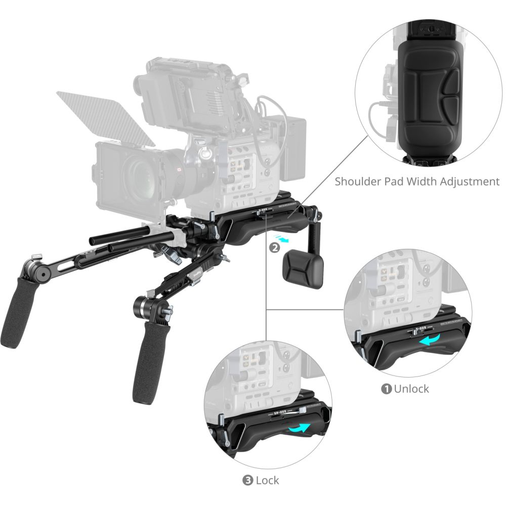 SmallRig 5199 "HawkLock" VCT-14 Schulterholster (SR009)
