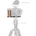 SmallRig 5945 L-förmige Montageplatte mit Holzgriff für Panasonic S9