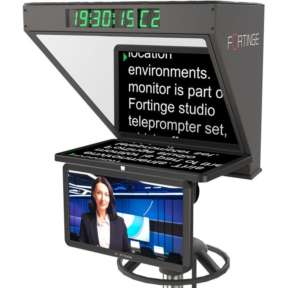 Fortinge ROBO 19-SDI 19 inch studio teleprompter with sdi in/out for ptz cameras