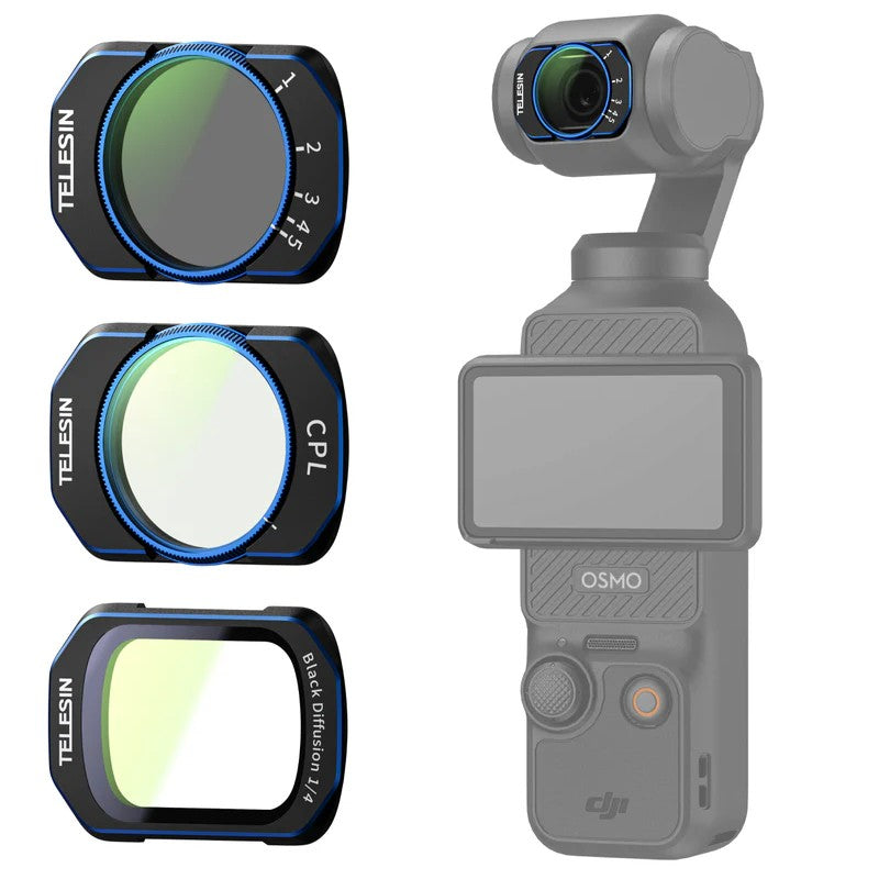 Telesin CPL/VND2-32/Black Mist Filter Kit für DJI Osmo Pocket 3