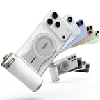 Telesin Master Grip Creator Blitz Set für iPhone - Weiß