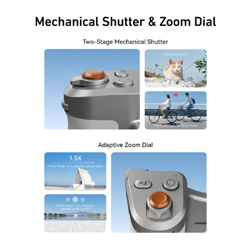Telesin Master Grip Creator Blitz Set für iPhone - Weiß