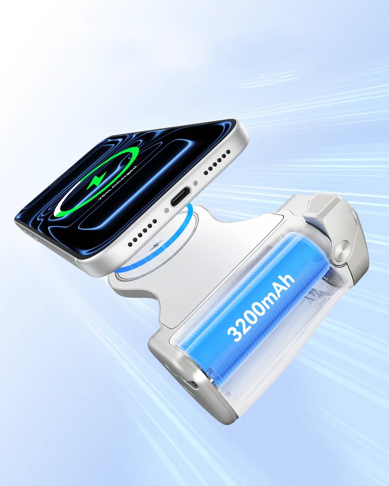 Telesin Master Grip für iPhone - Weiß