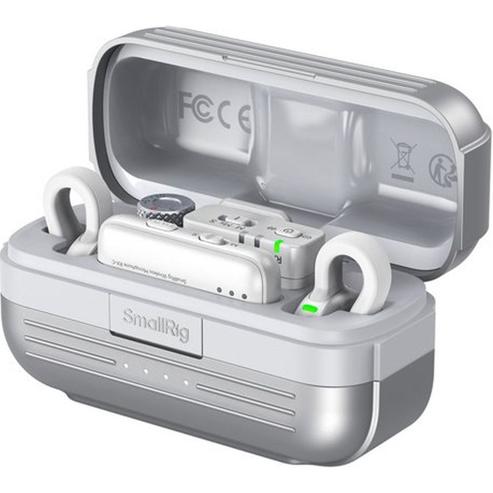 SmallRig 5716 S70 Drahtloses Mikrofon mit Multi-Geräte-Kompatibilität, weiß