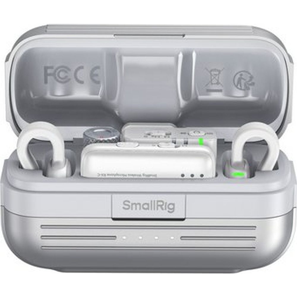 SmallRig 5716 S70 Drahtloses Mikrofon mit Multi-Geräte-Kompatibilität, weiß