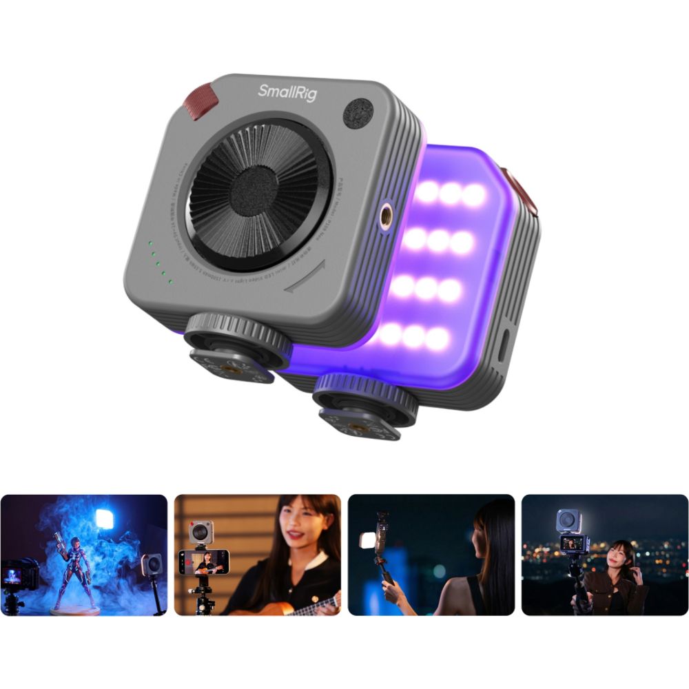 SmallRig 5821 P108 Neo Mini-LED-Videoleuchte, Nebelgrau