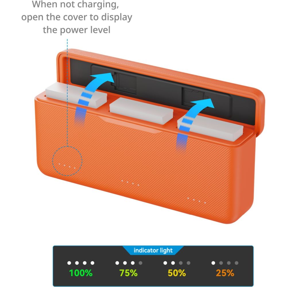 SmallRig 5922 Ladecase für Akkus für DJI Action 6