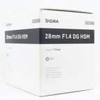 Sigma 28mm f/1.4 DG HSM ART Sony E used