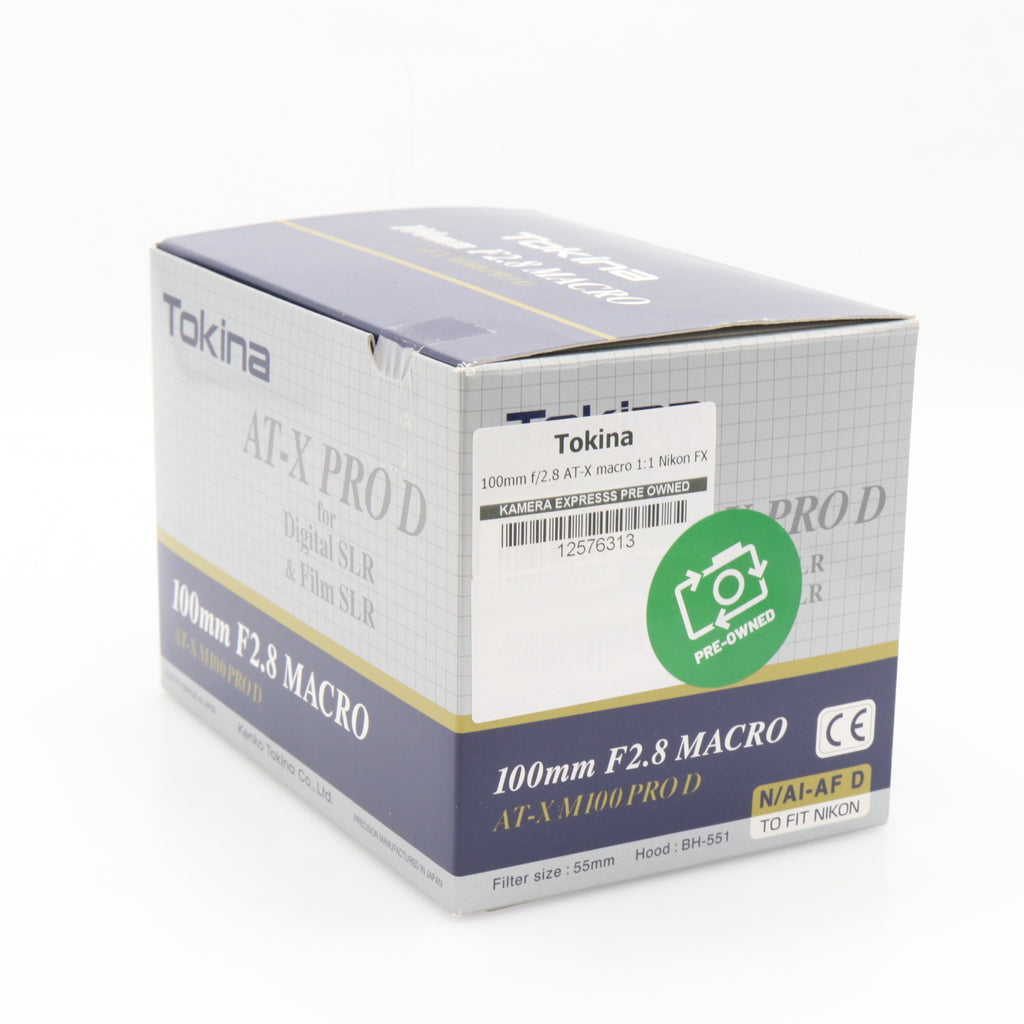 Tokina 100mm f/2.8 AT-X macro 1:1 Nikon FX gebraucht