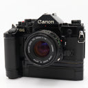 Canon A-1 Gehäuse + motor-drive + FD 50mm F/1.8 gebraucht